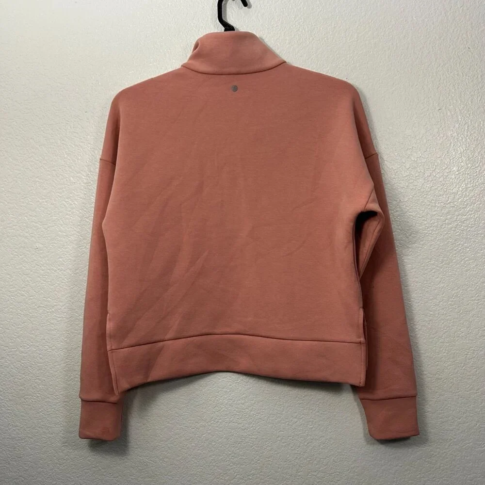 Calia Soft Scuba Golf 1/4 Zip Crop Pullover Top Sweatshirt - Picture 8 of 11